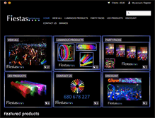 Tablet Screenshot of fiestasluminosas.com